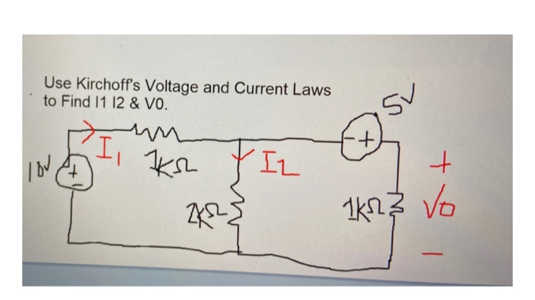 Answered: Use Kirchoff's Voltage And Current Laws… | Bartleby