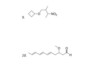 9.
10.
-NO₂
H