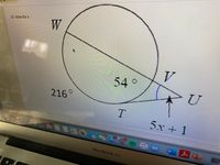 W
12. Solve for x
54 °
216°
T.
12/21
5x + 1
115
34
人P
W
MacBook Air
