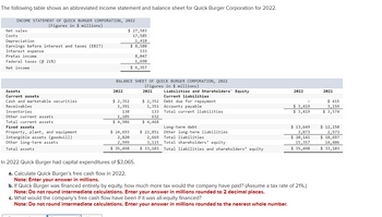 Answered he following table shows an abbreviated bartleby