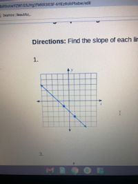 bR9onwYZW1G5JYg2fWRR3IESF-6YIEZRohPhxbw/edit
Desmos | Beautiful,.
Directions: Find the slope of each lir
1.
3.
