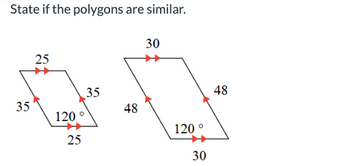 Answered: State If The Polygons Are Similar. 35… | Bartleby