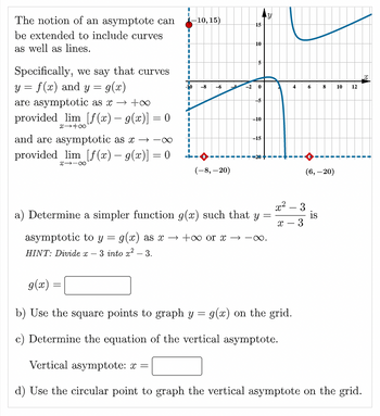 Answered: The notion of an asymptote can be… | bartleby