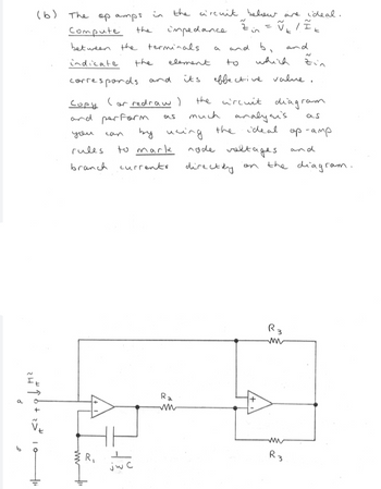 Answered: The op amps in the circuit below are… | bartleby