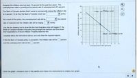 Suppose the inflation rate has been 15 percent for the past four years. The
unemployment rate is currently at the natural rate of unemployment of 5 percent.
30
The Bank of Canada decides that it wants to permanently reduce the infation rate
to 5 percent. To de this, the Bank of Canada would use
torg-tun Philips curve
25
poley.
the natural
20
As a result of this policy, the unemployment rate will be
rate of 6 percent and the inflation rate will be edging
slowly
15
Use the line drawing tool to draw the line that ilustrates what will happern the
Bank of Canadn maintains this policy long enough that workers and fims lower
their expectations of future inflation. Property label this line.
10
Short-un Phiips curve
Carefully follow the instructions above, and only draw the required objects.
5-
Ir the the Bank of Canada policy is successful, the infation rate will be percent
and the unemployment rate will beO percent.
10
Unempioyment rate (percent)
Click the graph, choose a tool in the palette and follow the instructions to create your graph.
Infation rate (percent per year)
