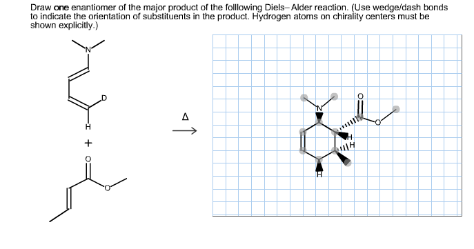 Answered: Draw one enantiomer of the major… | bartleby