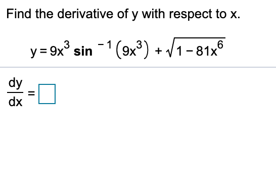 Answered Find The Derivative Of Y With Respect Bartleby 7927