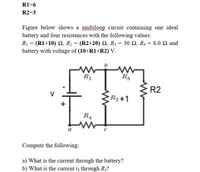 Answered: Figure below shows a multiloop circuit…