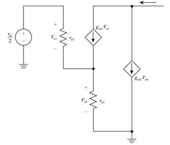Microelectronics: Circuit Analysis and Design, Chapter 11, Problem 11.70P , additional homework tip  3