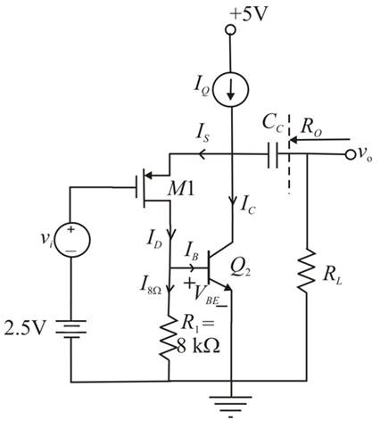 Microelectronics: Circuit Analysis and Design, Chapter 11, Problem 11.82P , additional homework tip  2