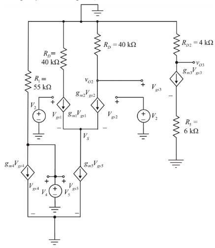 Microelectronics: Circuit Analysis and Design, Chapter 11, Problem 11.93P , additional homework tip  2