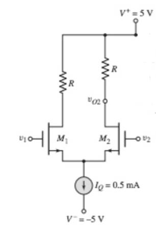 Microelectronics: Circuit Analysis and Design, Chapter 11, Problem D11.105DP , additional homework tip  2