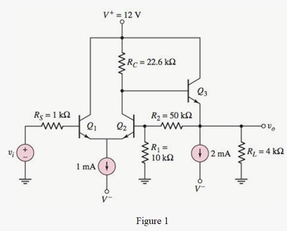 Microelectronics: Circuit Analysis and Design, Chapter 12, Problem 12.36P , additional homework tip  1