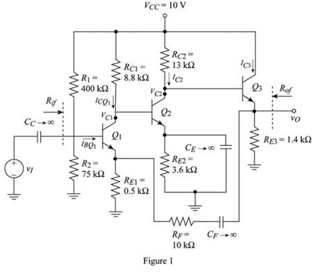 Microelectronics: Circuit Analysis and Design, Chapter 12, Problem 12.37P , additional homework tip  1