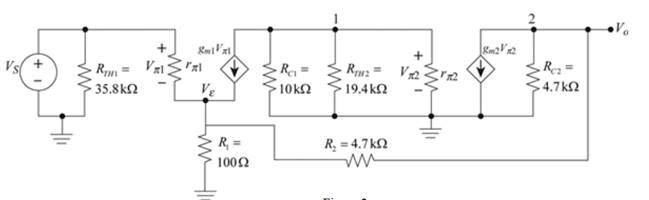 Microelectronics: Circuit Analysis and Design, Chapter 12, Problem 12.42P , additional homework tip  2