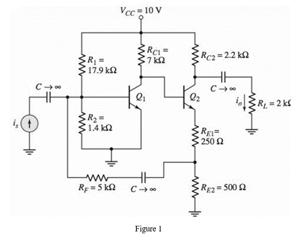Microelectronics: Circuit Analysis and Design, Chapter 12, Problem 12.53P , additional homework tip  1
