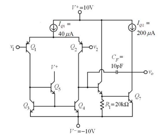 Microelectronics: Circuit Analysis and Design, Chapter 13, Problem 13.5P , additional homework tip  1