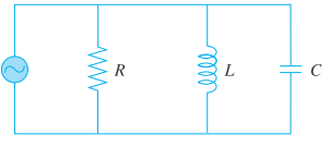 Chapter 8, Problem 33P, 8.33	Figure P8.33 shows a circuit with a resistor, an inductor, and a capacitor in parallel. 