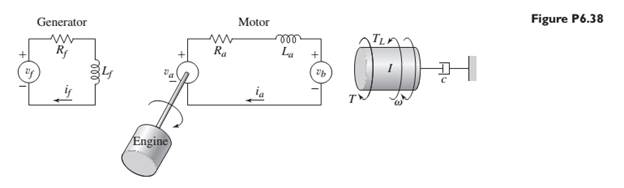 Chapter 6, Problem 6.38P, Figure P6.38 is the circuit diagram of a speed-control system in which the dc motor voltage va , is 