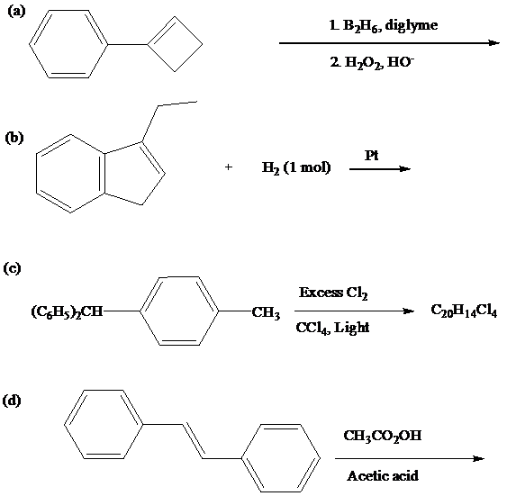 Chapter 12, Problem 57P, Each of the following reactions has been described in the chemical literature and gives a single , example  1