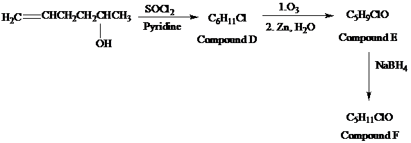 Chapter 16, Problem 33P, Complete each of the following equations by writing structural formulas for compounds A through I: , example  2
