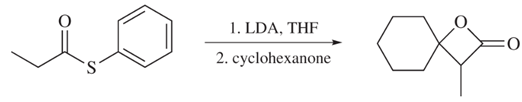 Chapter 21, Problem 56P, - Lactone can be prepared in good yield from thioester enolates. Suggest a mechanism for the 