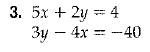 Glencoe Algebra 2 Student Edition C2014, Chapter 3, Problem 3PT 