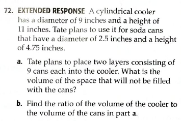 Glencoe Algebra 2 Student Edition C2014, Chapter 6.4, Problem 72STP 