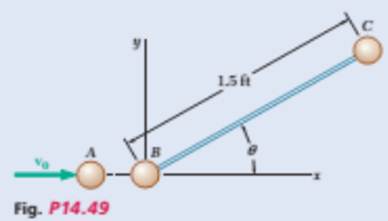 Chapter 14.2, Problem 14.49P, Three identical small spheres, each of weight 2 Ib, can slide freely on a horizontal frictionless 