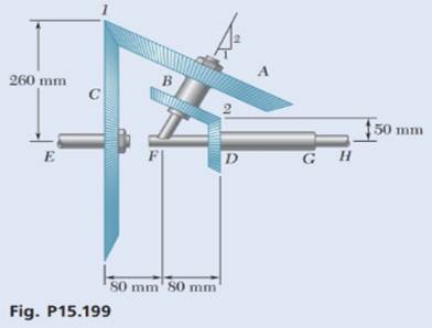 Chapter 15.6, Problem 15.200P, In Prob. 15.199, determine (a) the common angular acceleration of gears A and B, (b) the 