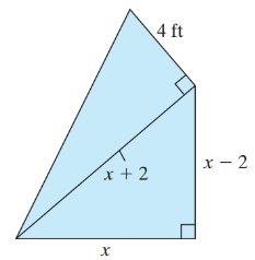 Chapter 1.5, Problem 29PE, The sail on a sailboat is in the shape of two adjacent right triangles. In the lower triangle, the 