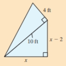 Chapter 1.5, Problem 2SP, Skill Practice 2 A sail on a sailboat is in the shape of two adjacent right triangles. The 