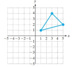 Chapter 6, Problem 47RE, 47.	a.	Write a matrix A that represents the coordinates of the vertices of the triangle. Place the 