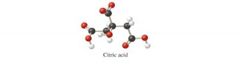 Chapter 3.1, Problem 1CP, What is the molecular mass of citric acid ( H 3 C 6 H 5 O 7 ) ? a) 192 .12 amu b) 189 .10 amu c) 132 