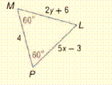 Geometry, Student Edition, Chapter 4.6, Problem 22PPS 