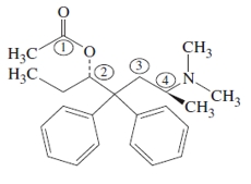 Chapter 26, Problem 89IAE, Levomethadyl acetate (shown below) is used in the treatment of narcotic addiction. a. Name the 
