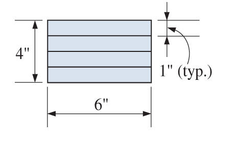 Chapter 14, Problem 14.47SP, Four wood boards 1 in. by 6 in. in cross section are stacked as shown and used as an 8 -ft- long 