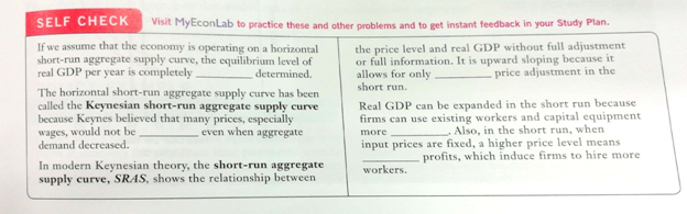 Economics Today: The Macro View, Student Value Edition Plus MyLab Economics with Pearson eText --Access Card Package (18th Edition), Chapter 11, Problem 11.2SC 