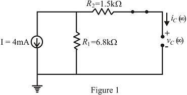 Chapter 10, Problem 43P, The capacitor in Fig. 10.111 is initially charged to 10 V with the polarity shown. a. Write the 
