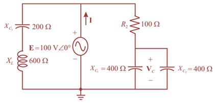 Chapter 17, Problem 5P, For the network in Fig. 17.42: a. Find the current I. b. Find the voltage VC. c. Find the average 
