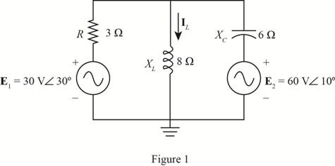 Chapter 19, Problem 1P, Using supeerposition, determine the current through the inductance XL for the network of Fig. 