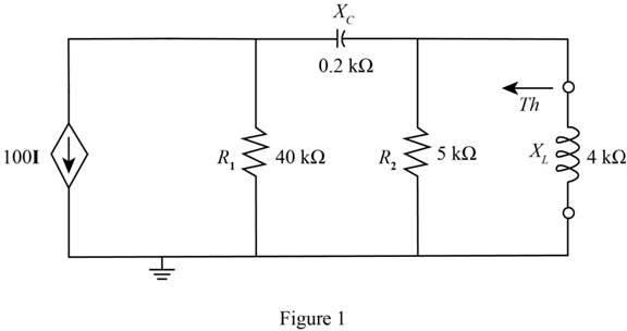 Chapter 19, Problem 27P, Determine the ThĂ©venin equivalent circuit for the network external to the 4 k  inductive reactance 