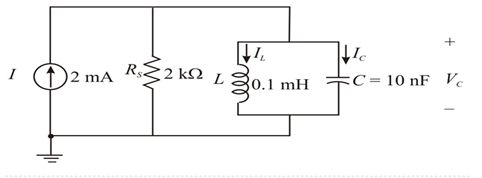 Chapter 21, Problem 13P, For the ideal parallel resonant circuit in Fig. 21 .54: a. Determine the resonant frequency (fp). b. 