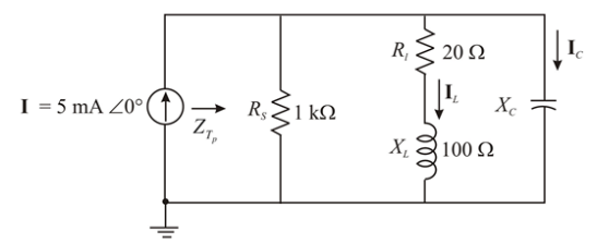 Chapter 21, Problem 16P, For the network in Fig. 21.57: a. Find the value of Xc at resonance (fp). b. Find the total 