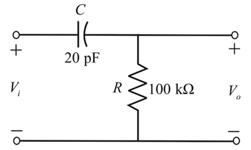 Chapter 22, Problem 26P, For the high-pass filter in Fig. 22.110: Determine fc. Find Av=Vo/Viatf=0.01fc, and compare to the 