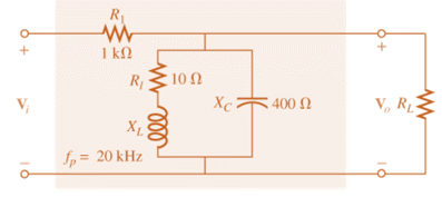 Chapter 22, Problem 32P, For the band-pass filter in Fig. 22.115: Determine QP(RL=, an open circuit). Sketch the frequency 