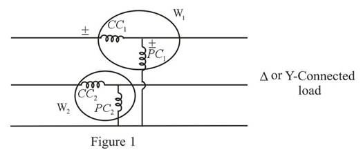 Chapter 24, Problem 48P, For the three-wire system in Fig. 24.55, properly connect a second wattmeter so that the two measure 
