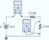 Chapter 5, Problem 14P, For each configuration in Fig. 5.101, what are the readings of the ammeter and the voltmeter? 