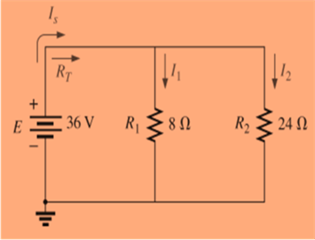 Chapter 6, Problem 12P, For the parallel network in Fig. 6.75: Find the total resistance. What is the voltage across each 