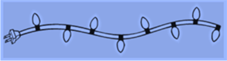 Chapter 6, Problem 23P, Eight holiday lights are connected in parallel as shown in Fig. 6.85. If the set is connected to a 